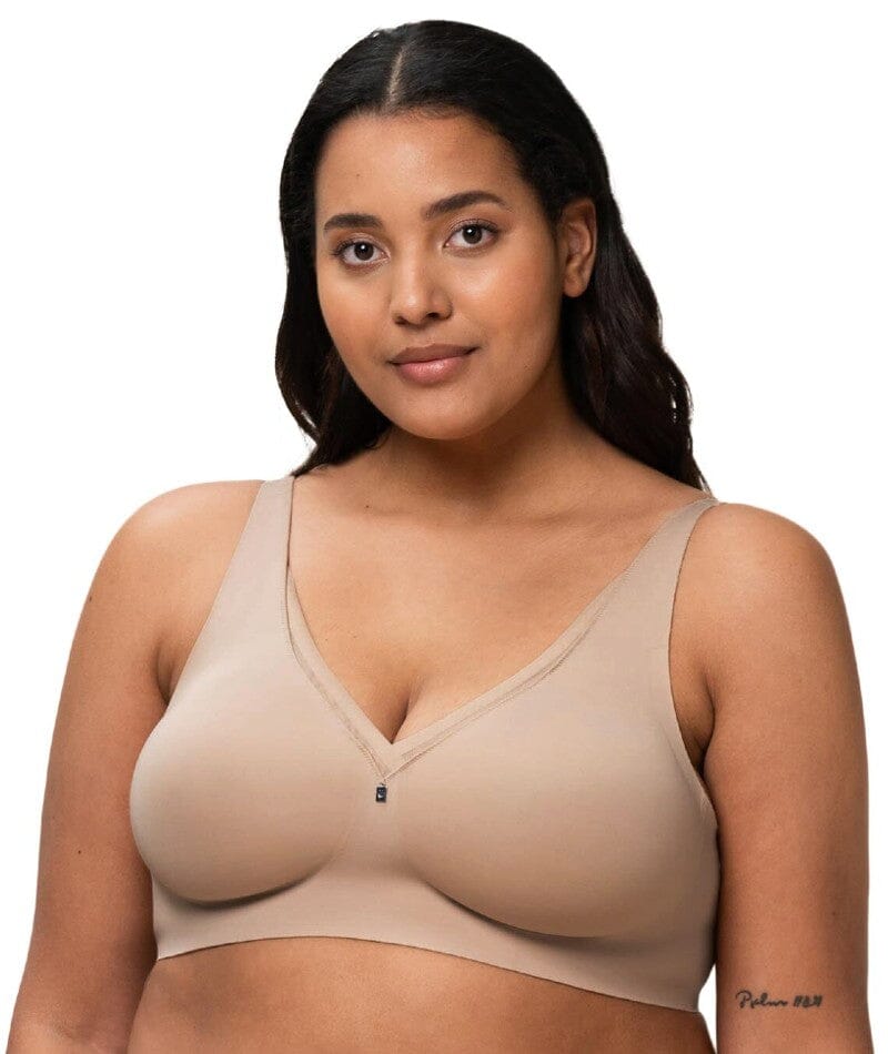 Bras for Big Busted Women Extra Back Support - Smooth Wire-Free Bra, Women's  Full Coverage Bra, T-Shirt Bra to Plus Size Everyday Wear(1-Packs) 