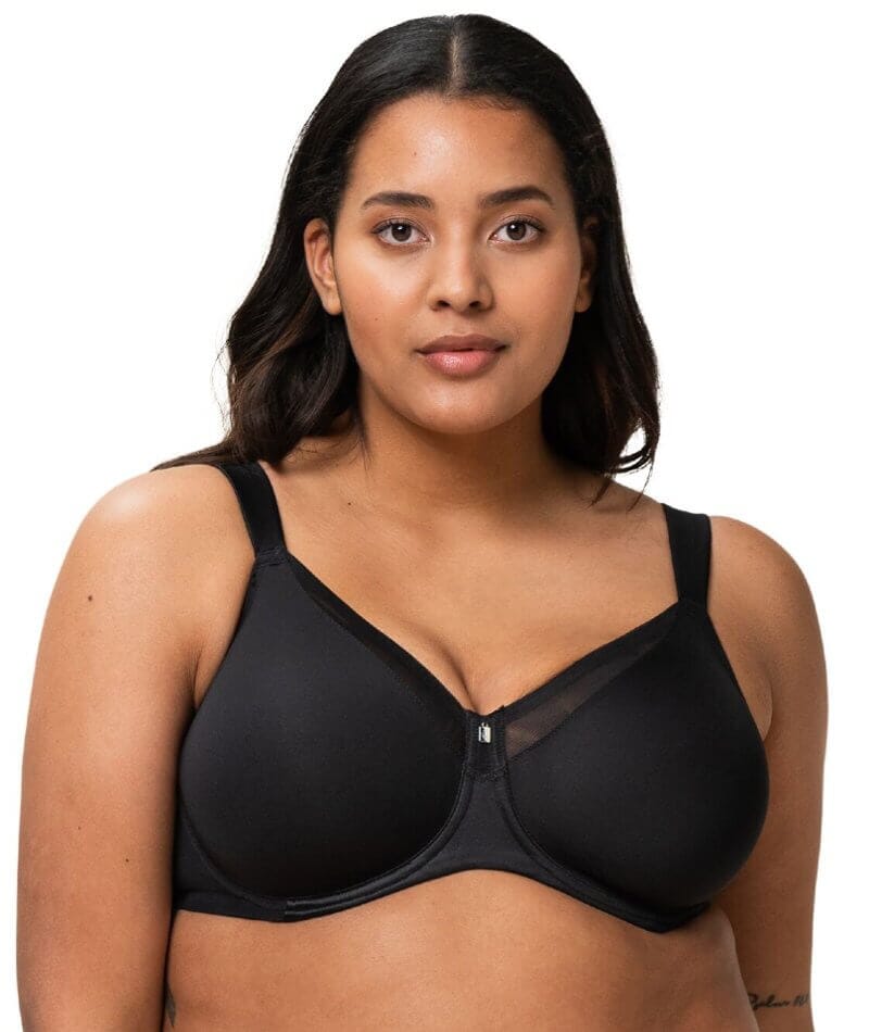 Plus Size Women's Full Cup Minimizer Bras Non-Padded Wirefree Bralette 36B- 44G