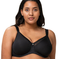 Triumph True Shape Sensation Minimiser Underwire Bra  - Black