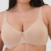 Berlei Barely There Back Smoothing Minimiser Bra - Nude