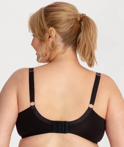 Underbliss Invisibliss Moulded Microfibre Underwire Bra - Black Bras