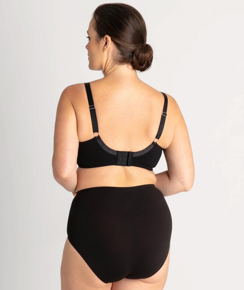 Underbliss Invisibliss Moulded Microfibre Underwire Bra - Black Bras