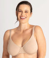 Underbliss Invisibliss Moulded Microfibre Underwire Bra - Nude Bras