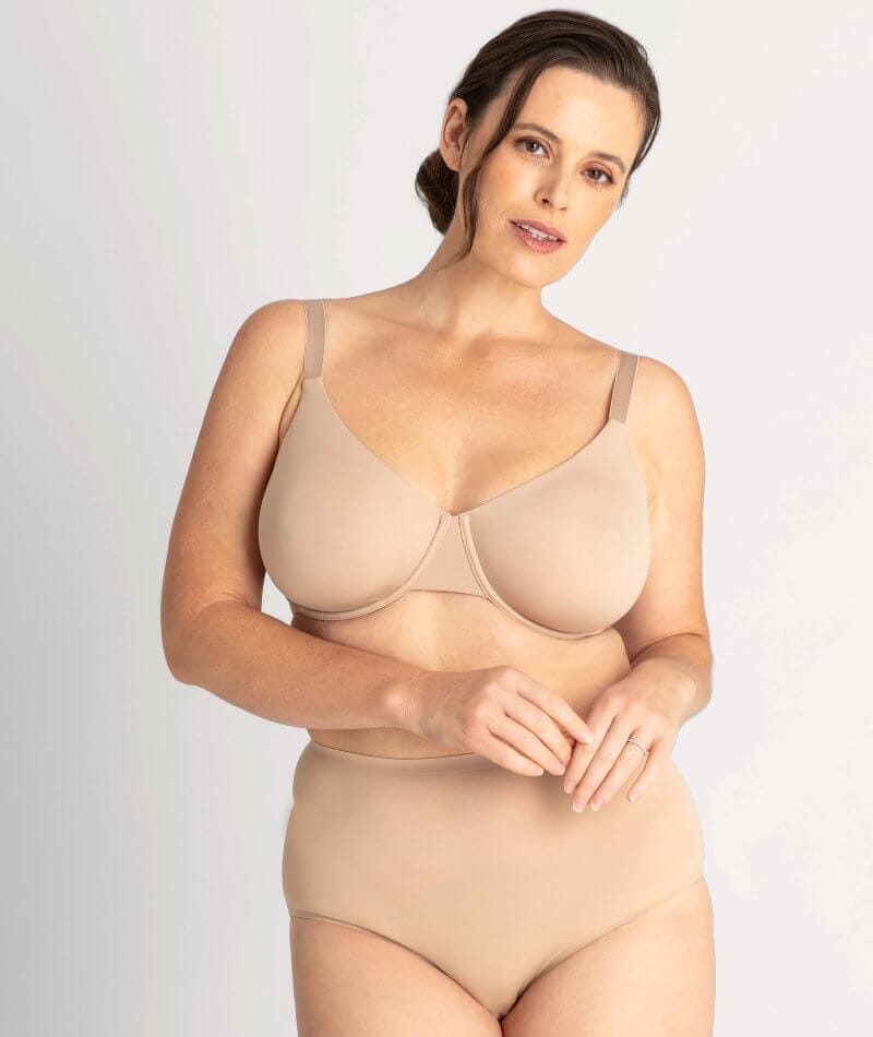 Underbliss Invisibliss Moulded Microfibre Underwire Bra - Nude Bras