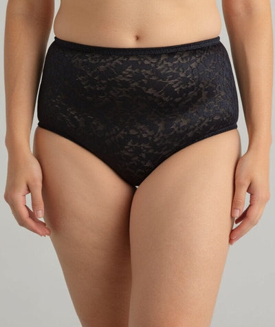 Underbliss Lace Full Brief - Black Knickers