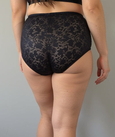 Underbliss Lace Full Brief - Black Knickers