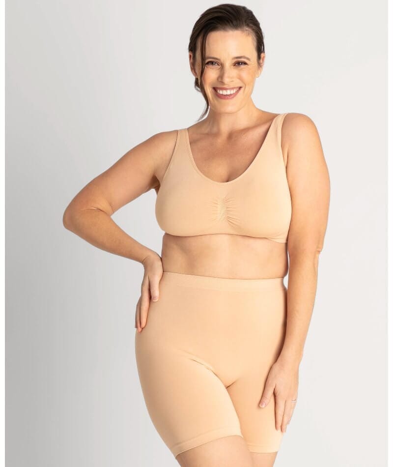 Underbliss Seamless Bamboo Blend Comfort Wire-free Bra 2 Pack - Black/Frappe Bras 