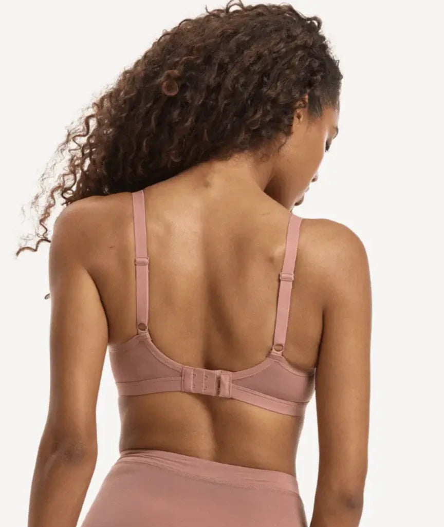 Nala Mesh Comfort Wirefree Bralette - Desert Dust
