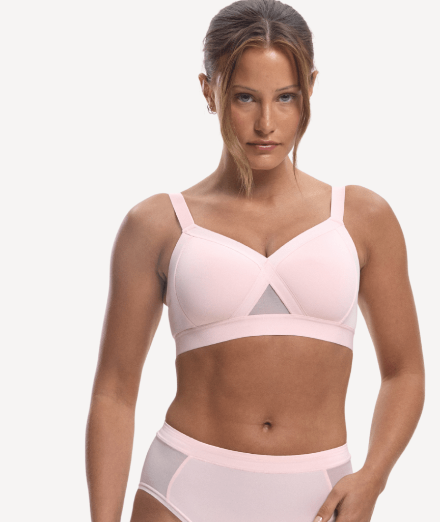 Nala Padded Support Wirefree Bralette - Strawberries & Cream
