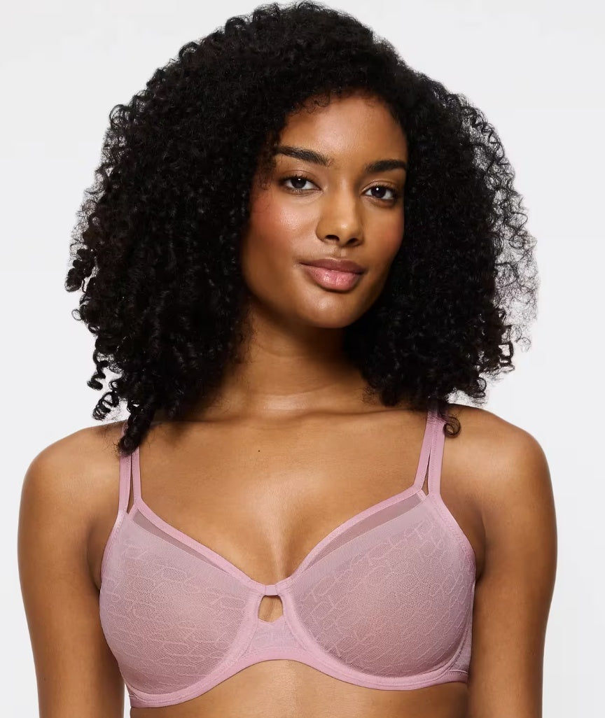 Triumph Signature Sheer Underwired Minimiser Bra - Blossom Kiss