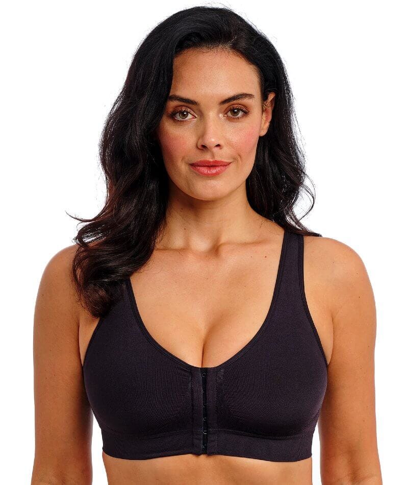 Wacoal B-Smooth Front-Closure Wire-free Bralette - Black Bras