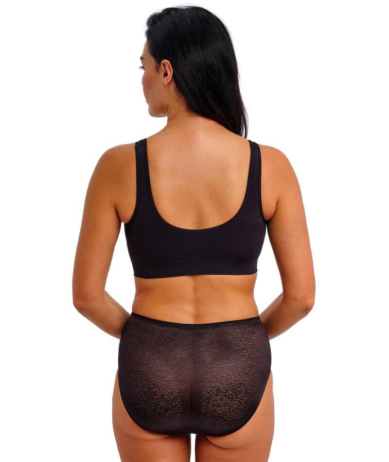 Wacoal B-Smooth Front-Closure Wire-free Bralette - Black Bras