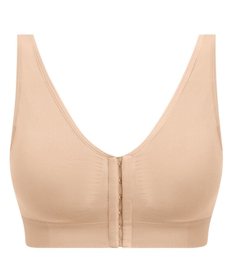 Wacoal B-Smooth Front-Closure Wire-free Bralette - Nude Bras
