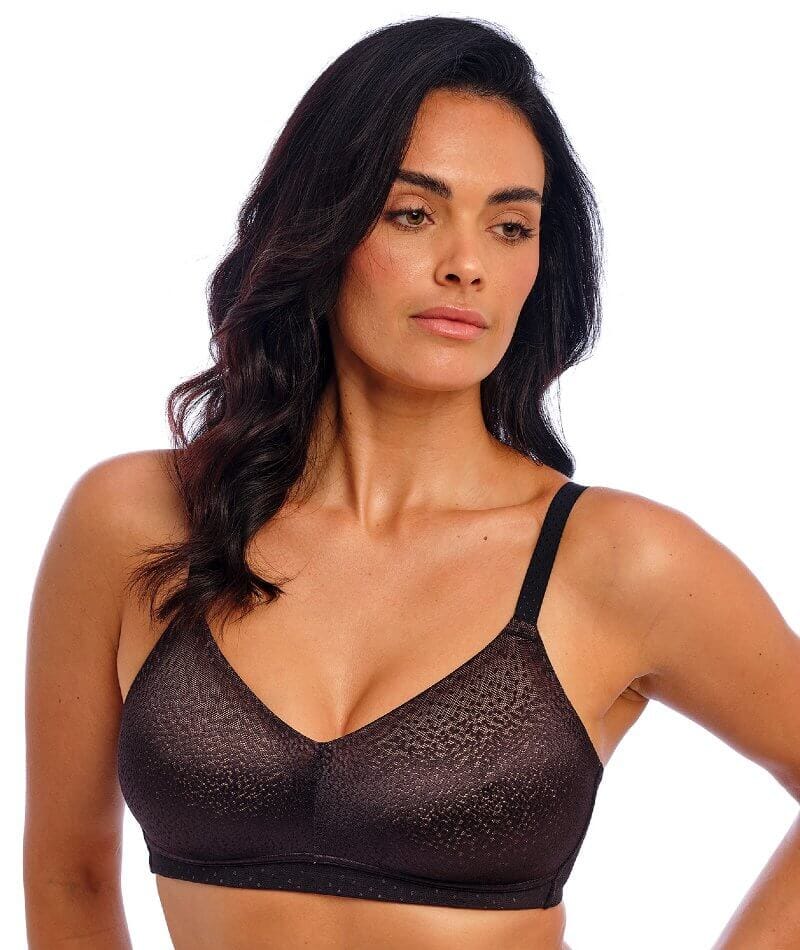 Wacoal Back Appeal Wire-free Bra - Black - Curvy Bras