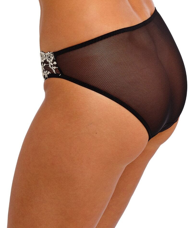 Wacoal Embrace Lace Bikini Brief - Black Knickers