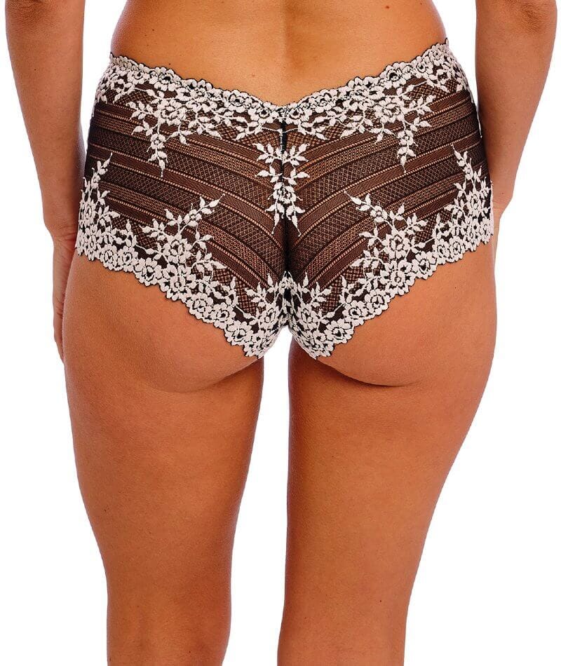 Wacoal Embrace Lace Boy Short - Black Knickers
