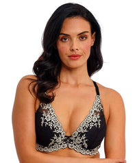 Wacoal Embrace Lace Plunge Underwire Bra - Black