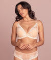 Wacoal Embrace Lace Plunge Underwire Bra - Naturally Nude / Ivory Bras