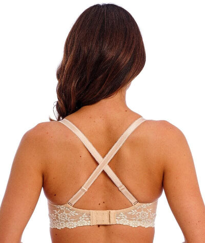 Wacoal Embrace Lace Plunge Underwire Bra - Naturally Nude / Ivory Bras