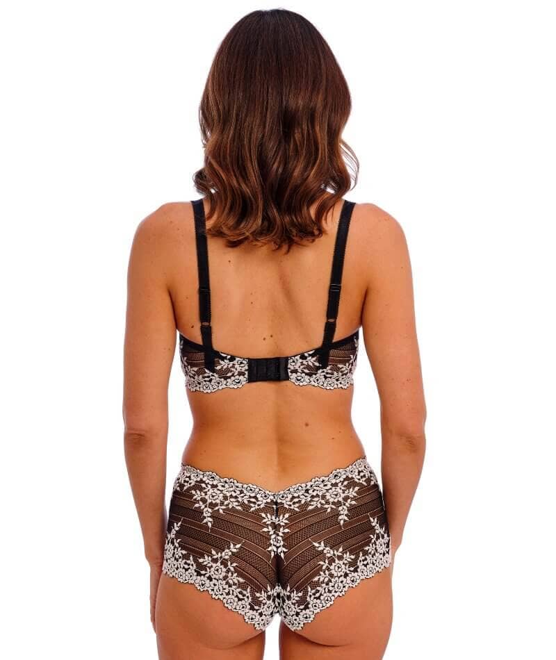 Wacoal Embrace Lace Boy Short - Black Knickers 