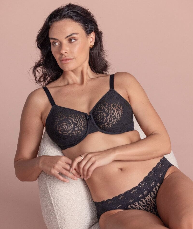 Wacoal Halo Lace Bikini Brief - Black Knickers