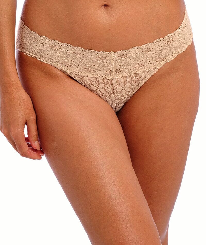 Wacoal Halo Lace Bikini Brief - Nude Knickers