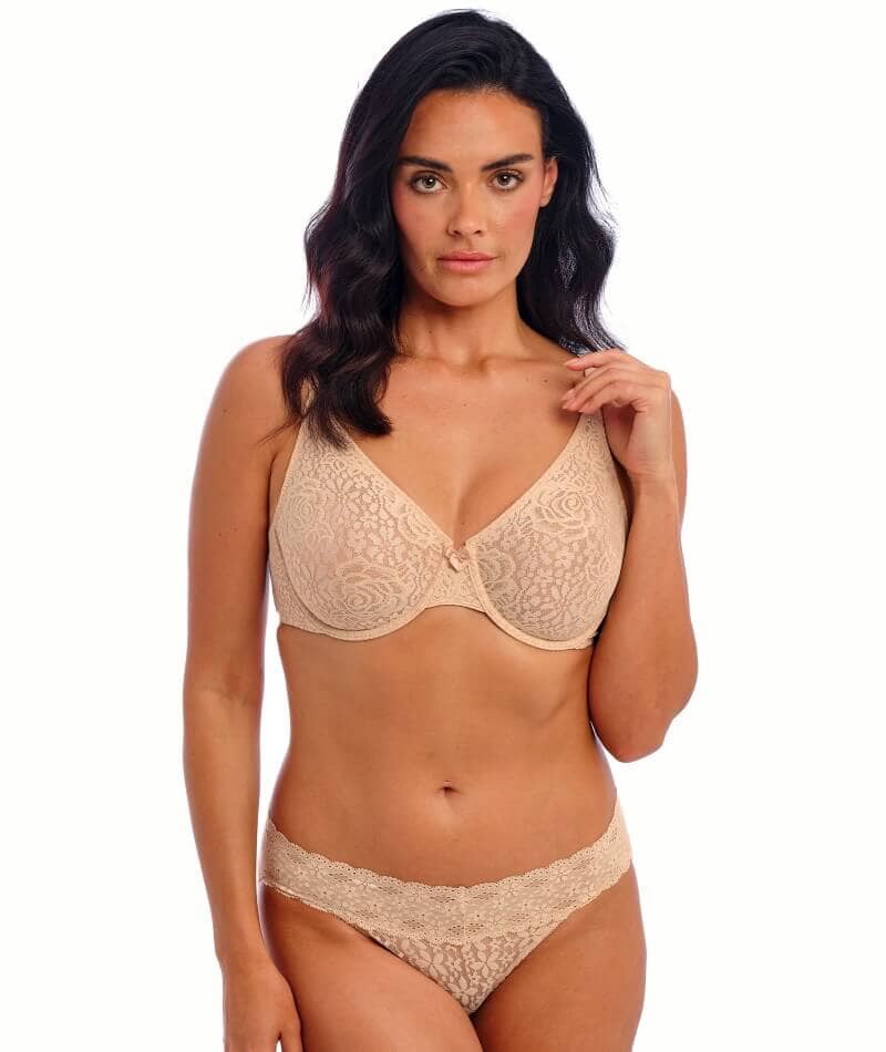 Wacoal Halo Lace Bikini Brief - Nude Knickers