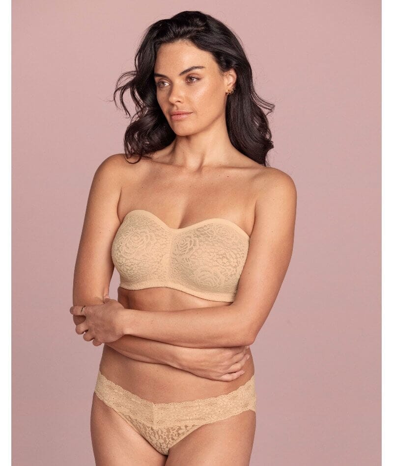 Wacoal Halo Lace Strapless Bra 2 Pack - Nude/Black Bras 