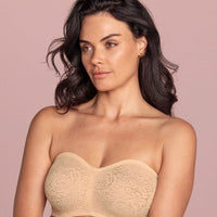 Wacoal Halo Lace Strapless Bra - Nude