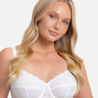 Triumph Essential Lace Balconette Bra - White
