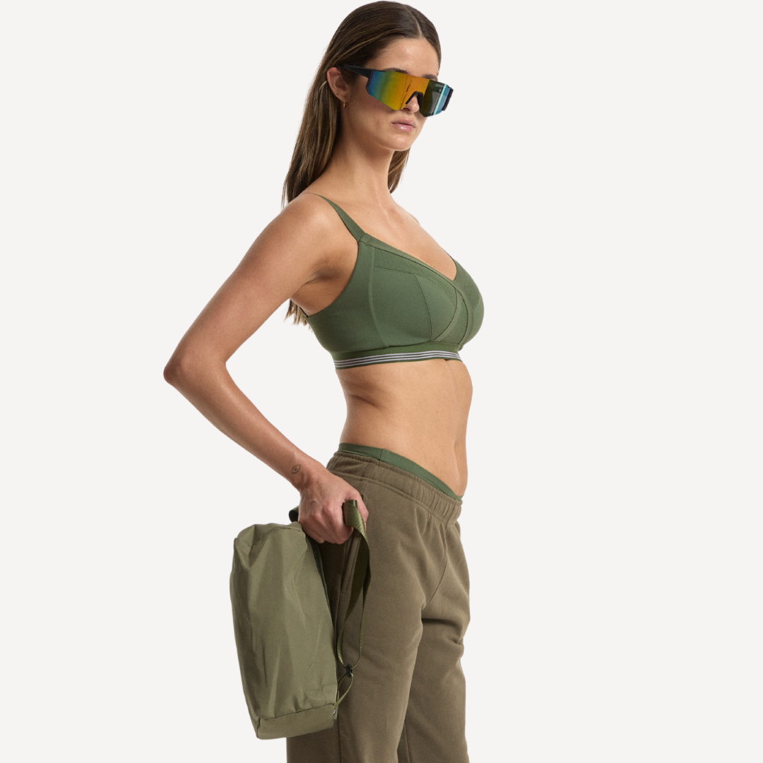 Nala Sporty Support Wirefree Bralette - Pickle/Lavender Fizz
