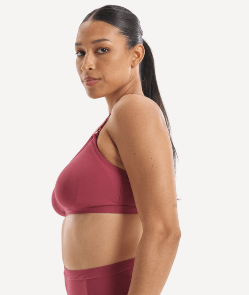 Nala Maternity Comfort Wirefree Bralette - Burnt Fig