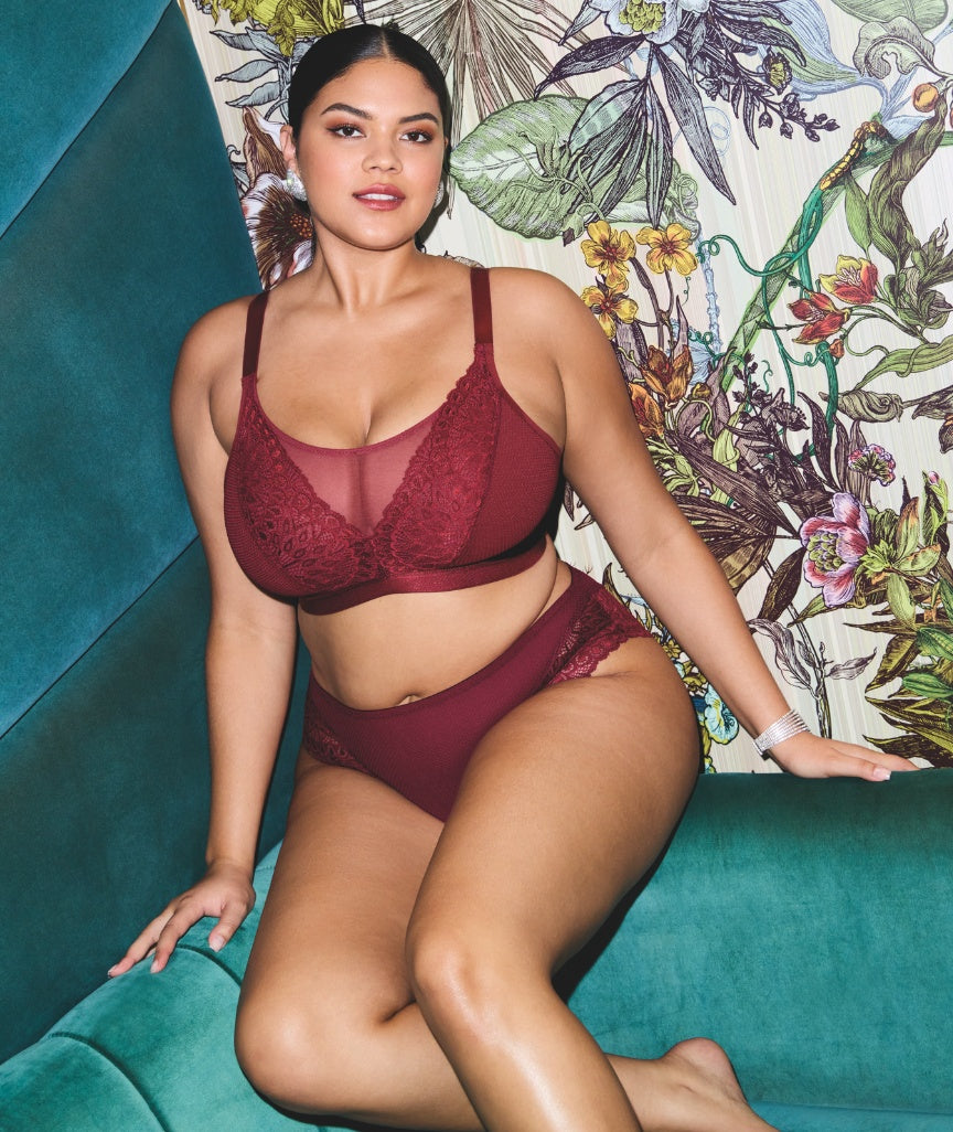 Elomi Tiernie Non Wired Bralette - Tibetan Red