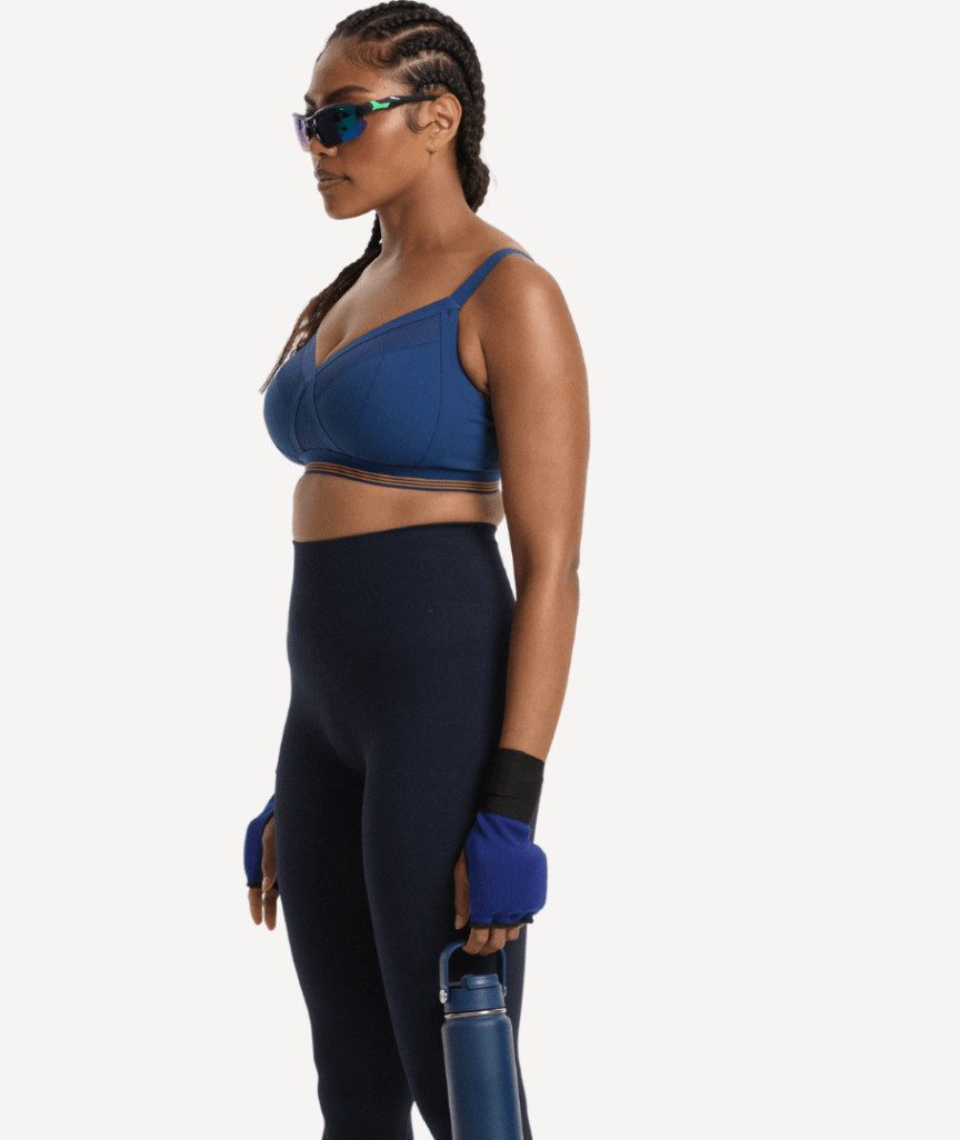 Nala Sporty Support Wirefree Bralette - Space/Oj