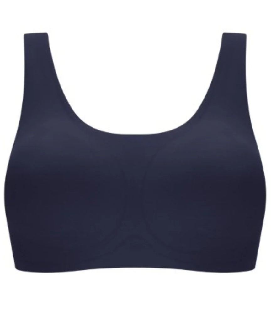 Amoena Linda Wire-Free Bra - Dark Blue
