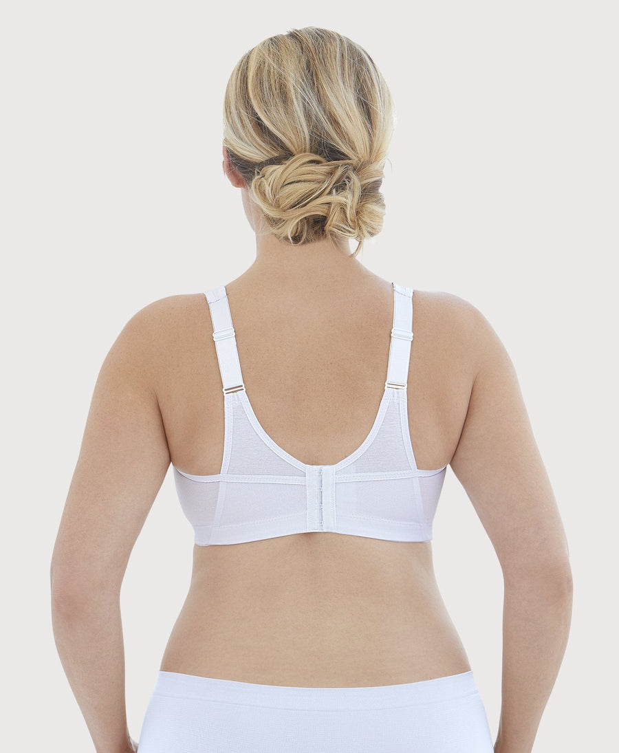Glamorise MagicLift Active Support Bra - White Bras 