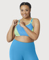 Glamorise Custom Control Sports Bra - Blue/Green Bras