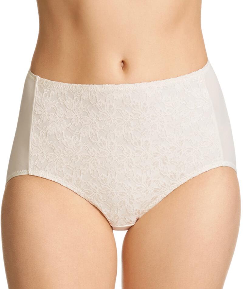 Jockey No Ride Up Microfibre and Lace Full Brief - Cream Knickers 5