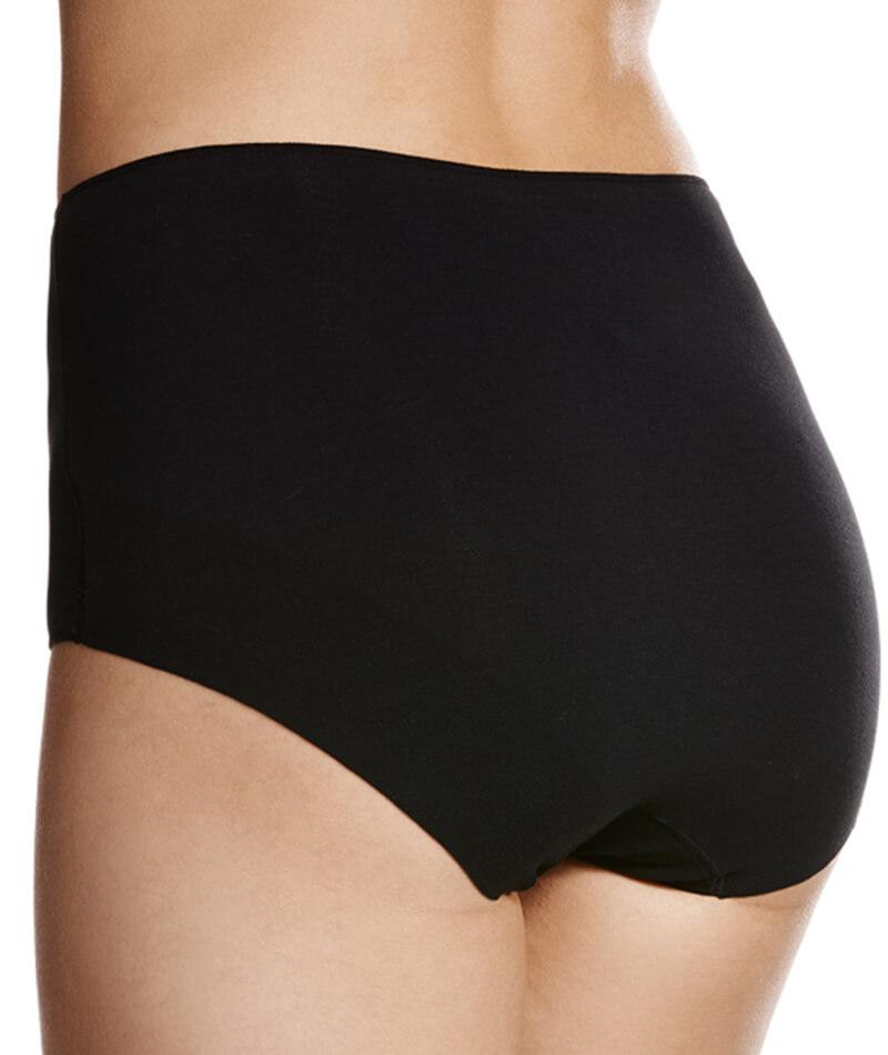 Jockey No Panty Line Promise Next Generation Cotton Full Brief - Black