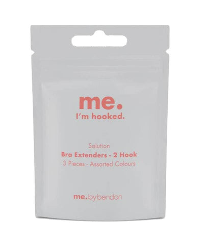 Bendon 2-Hook Bra Extenders - 3 Pack - Assorted Colours Bra Accessories