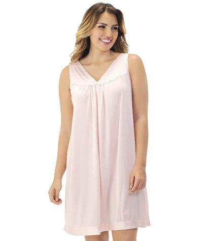 Exquisite Form Short Gown Plus - Pink Champagne - Curvy Bras Exquisite Form Short Gown Plus - Pink Champagne - Curvy Bras