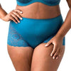 Elila Cheeky Stretch Lace Brief - Teal Knickers