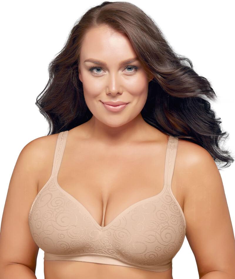 Bali Comfort Revolution Wireless Bra Nude Swirl 42DD Women's 