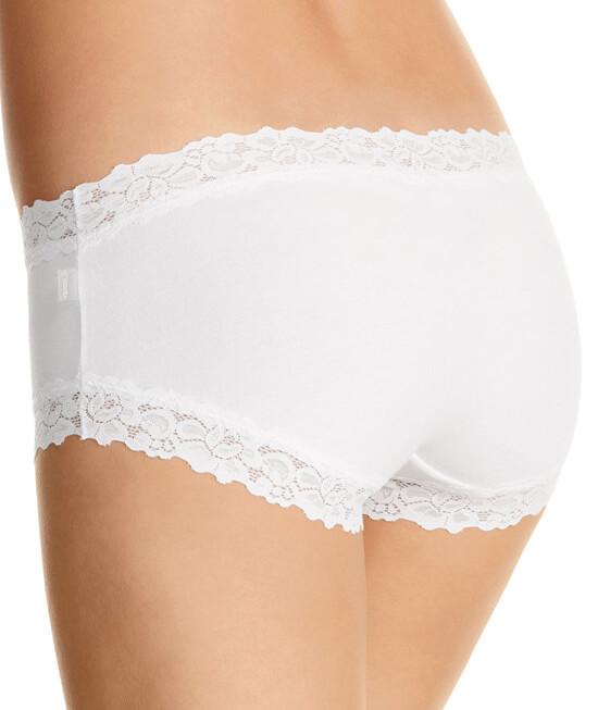 Jockey Parisienne Cotton Boyleg - White Knickers 4 