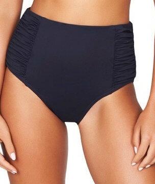 Sea Level Plains Gathered Side High Waist Brief - Night Sky Navy Swim 4