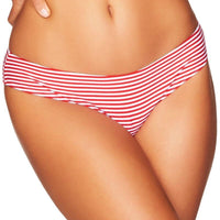 Sea Level Sorrento Stripe Hipster Bikini Brief - Red