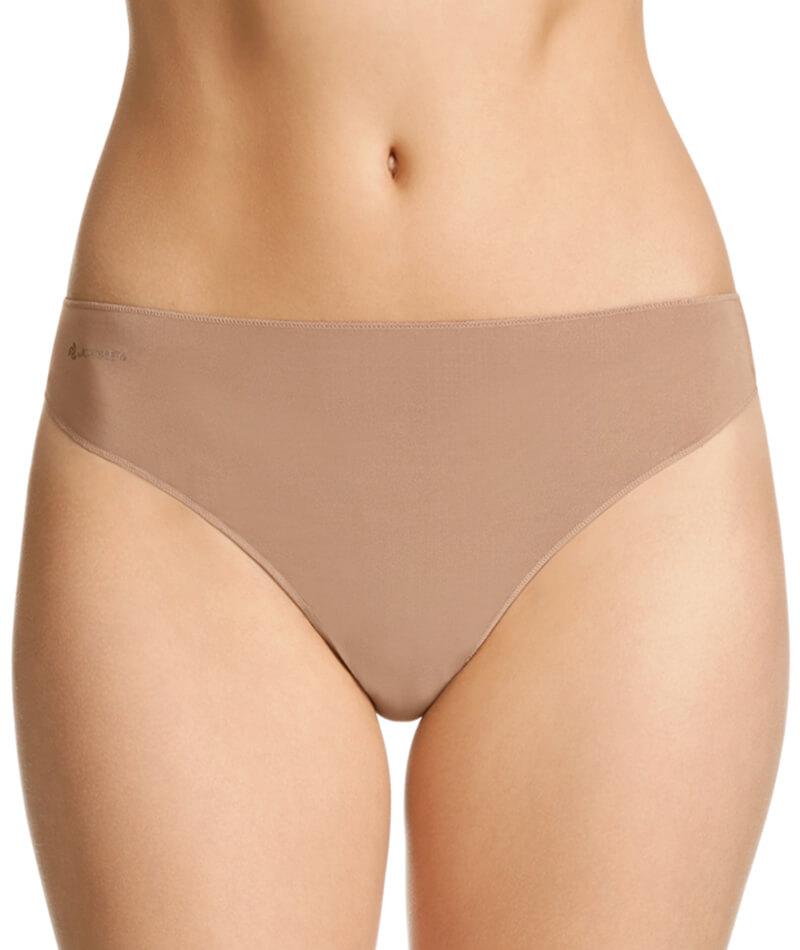 Jockey No Panty Line Promise Tactel G-String - Flesh - Curvy Bras