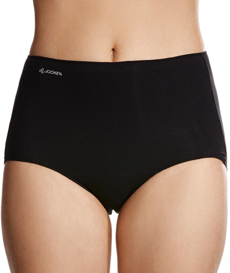Jockey No Panty Line Promise Next Generation Cotton Full Brief - Black Knickers 5 