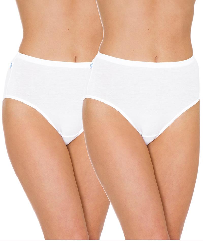 Sloggi Hikini 2 Pack Brief - White Knickers 8