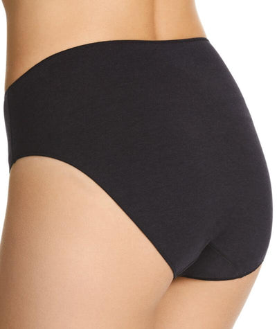 Jockey No Panty Line Promise Bamboo Naturals Hi Cut Brief - Black Knickers